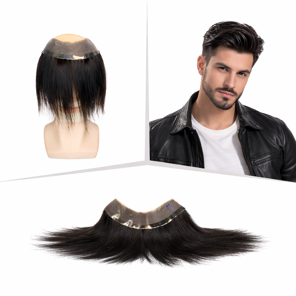 Srhairfeelers POLY FRONTAL Cover Up Hair Patch for Men